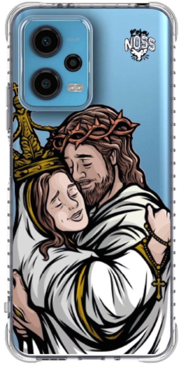 Capinha para Celular Tudo com Jesus Nada sem Maria 02