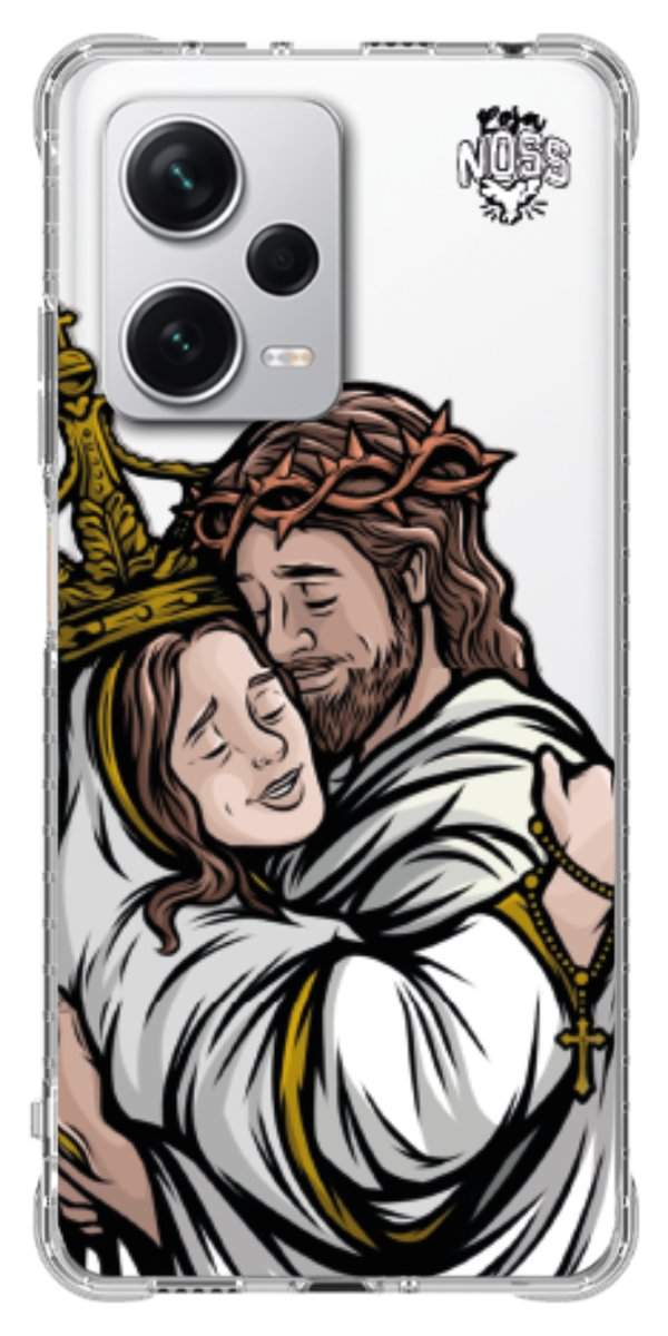 Capinha para Celular Tudo com Jesus Nada sem Maria 02
