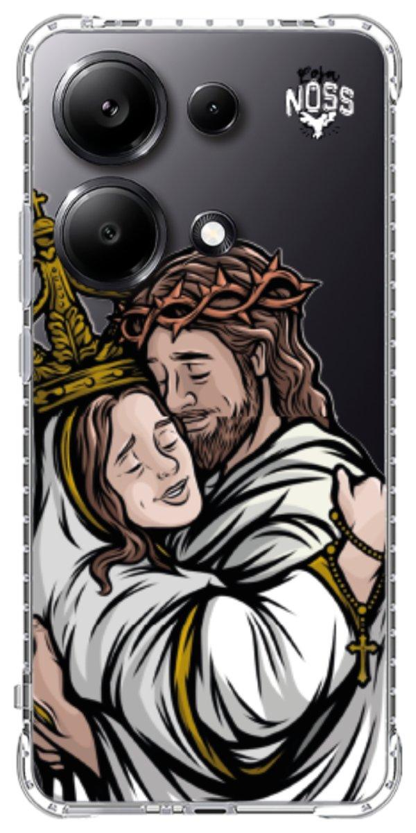 Capinha para Celular Tudo com Jesus Nada sem Maria 02
