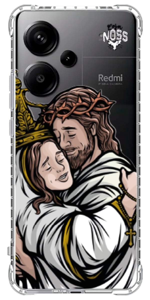 Capinha para Celular Tudo com Jesus Nada sem Maria 02