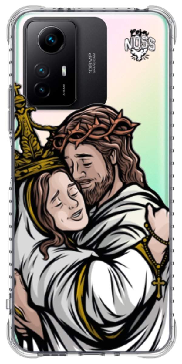Capinha para Celular Tudo com Jesus Nada sem Maria 02