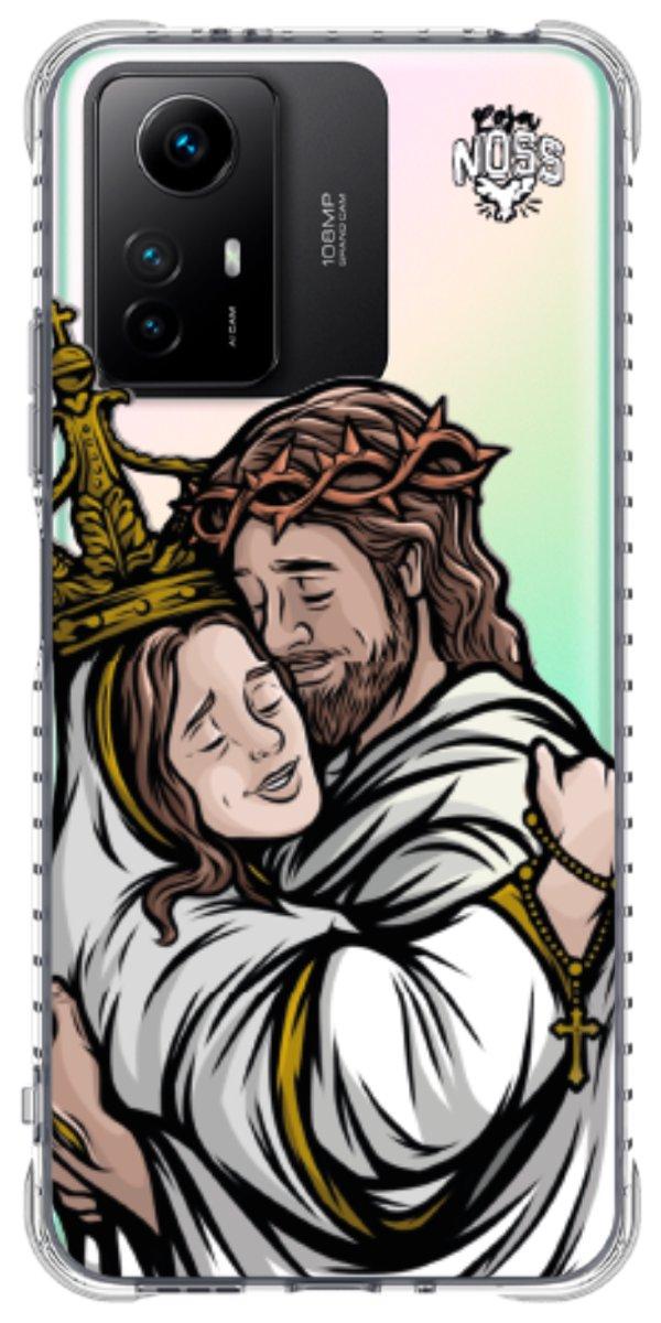 Capinha para Celular Tudo com Jesus Nada sem Maria 02