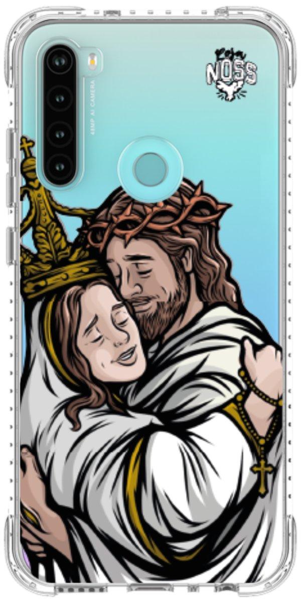 Capinha para Celular Tudo com Jesus Nada sem Maria 02