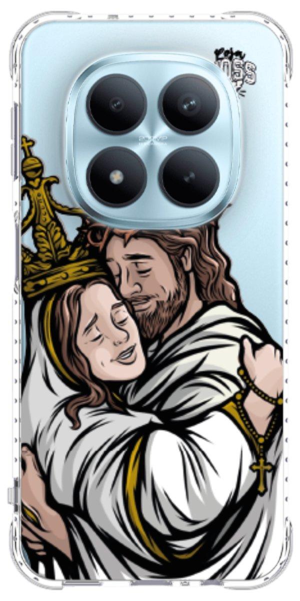 Capinha para Celular Tudo com Jesus Nada sem Maria 02