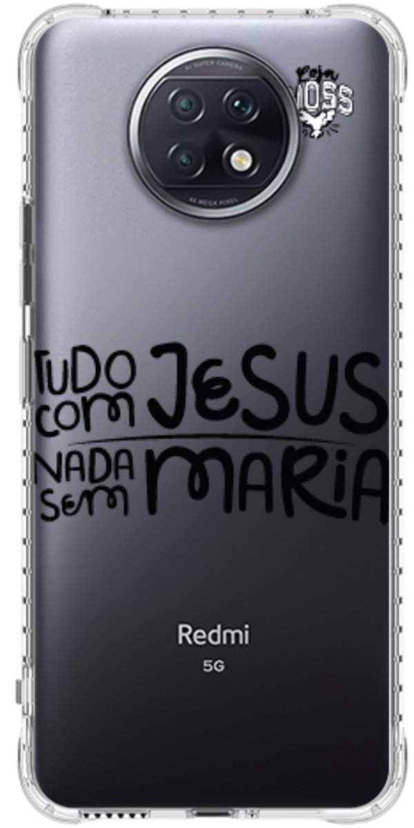 Capinha para Celular Tudo com Jesus Nada sem Maria