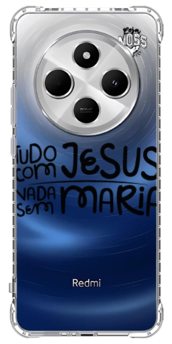 Capinha para Celular Tudo com Jesus Nada sem Maria