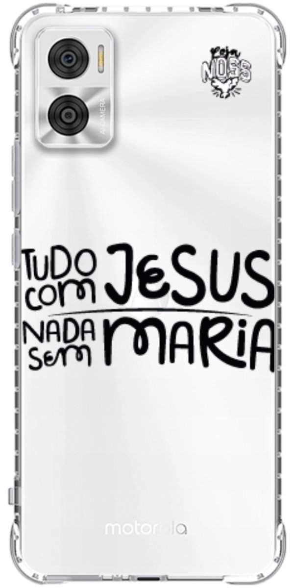 Capinha para Celular Tudo com Jesus Nada sem Maria