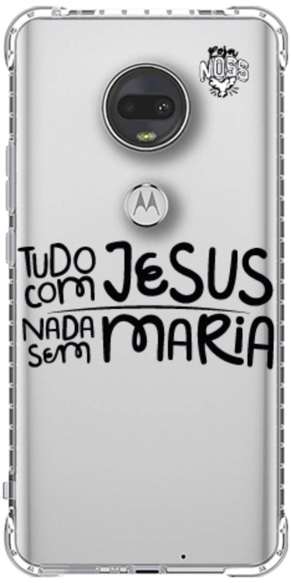 Capinha para Celular Tudo com Jesus Nada sem Maria