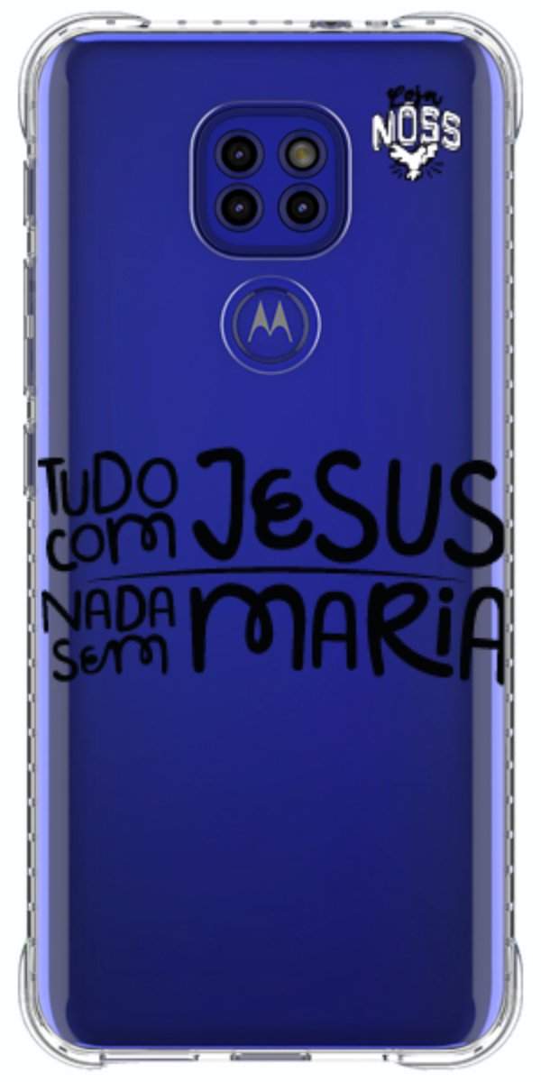 Capinha para Celular Tudo com Jesus Nada sem Maria