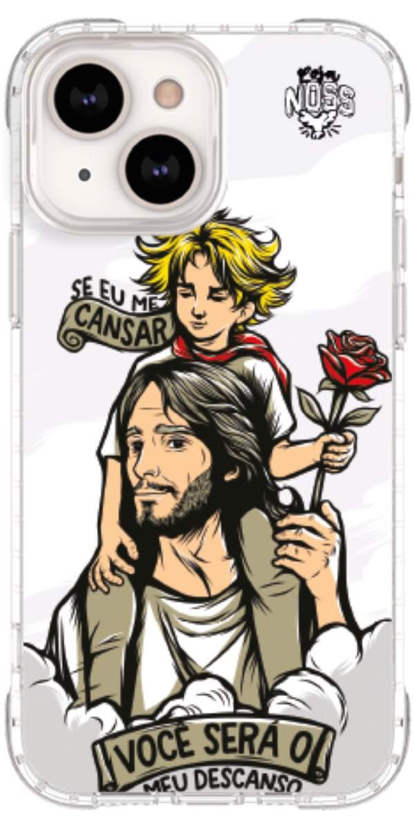 Capinha Para Celular Jesus é Meu Descanso