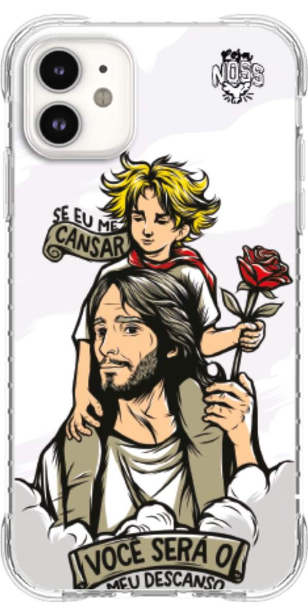 Capinha para Celular Jesus é Meu Descanso