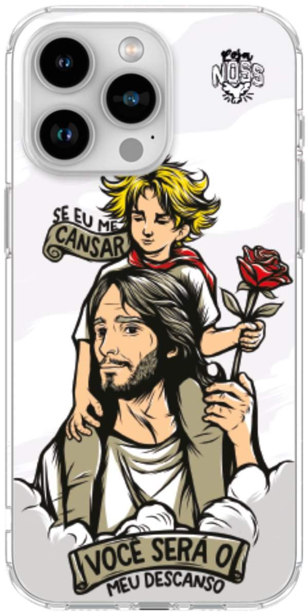 Capinha Para Celular Jesus é Meu Descanso
