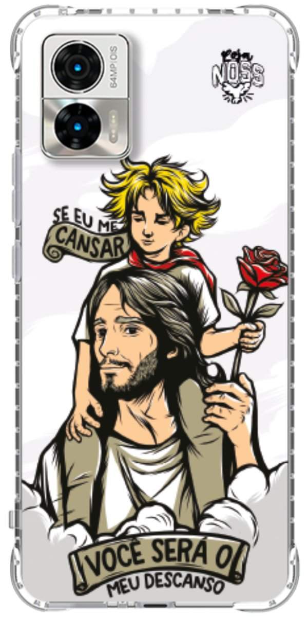Capinha para Celular Jesus é Meu Descanso