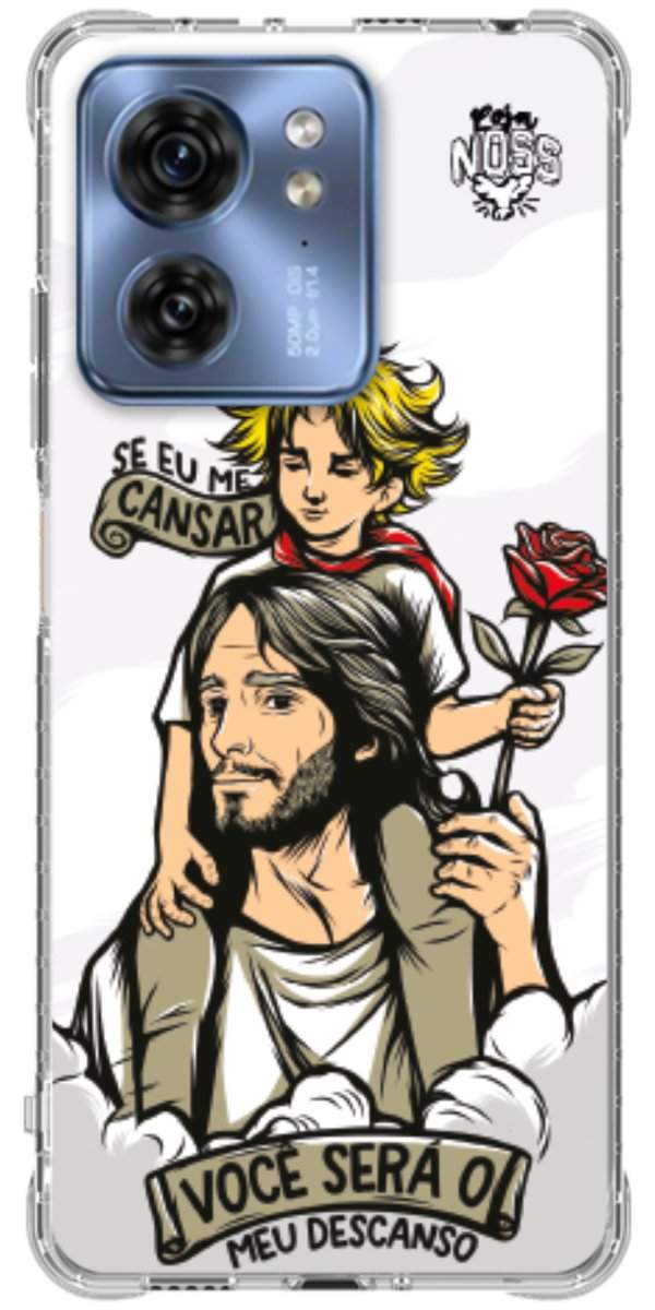 Capinha para Celular Jesus é Meu Descanso