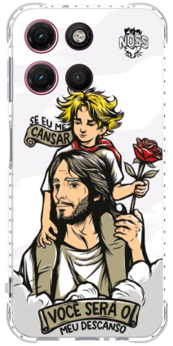 Capinha para Celular Jesus é Meu Descanso