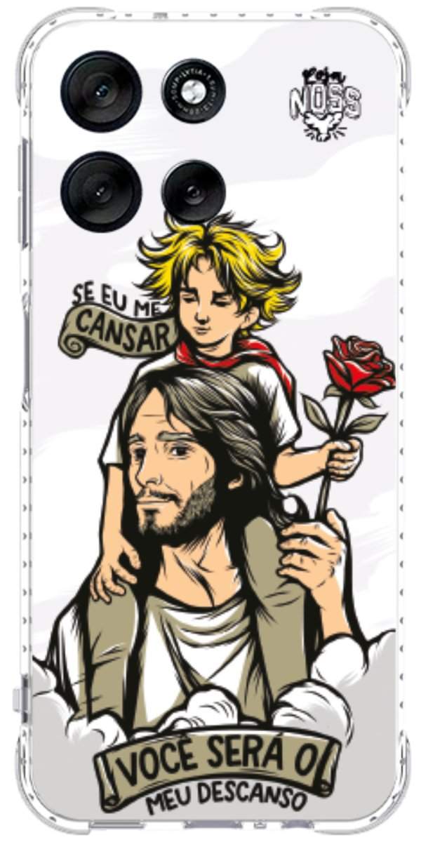 Capinha para Celular Jesus é Meu Descanso