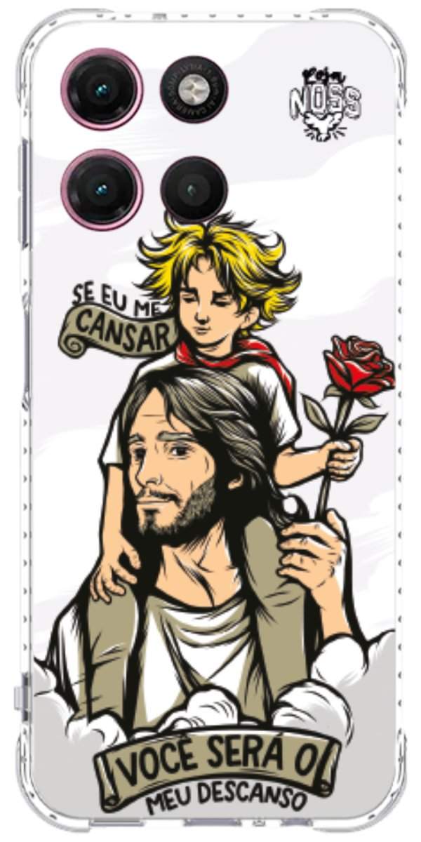Capinha para Celular Jesus é Meu Descanso