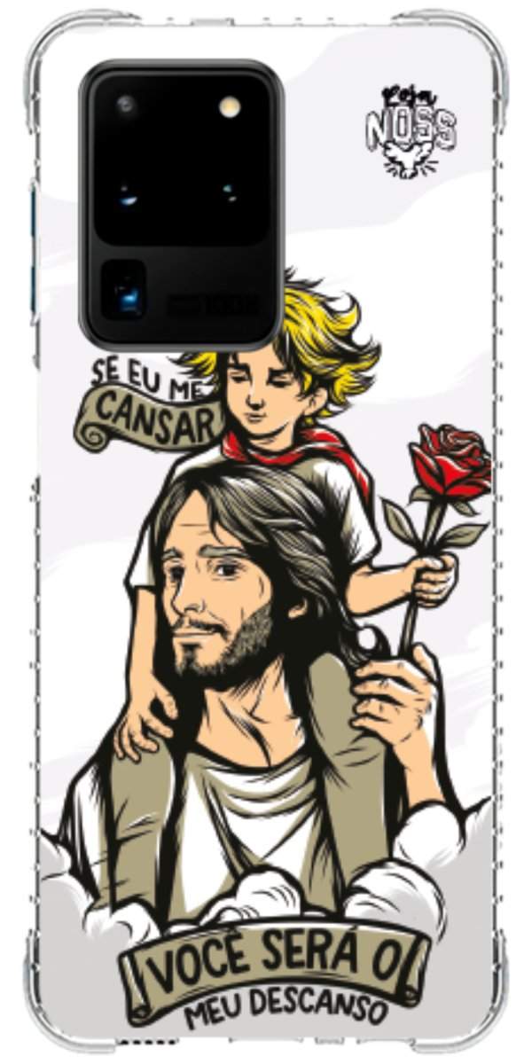 Capinha para Celular Jesus é Meu Descanso