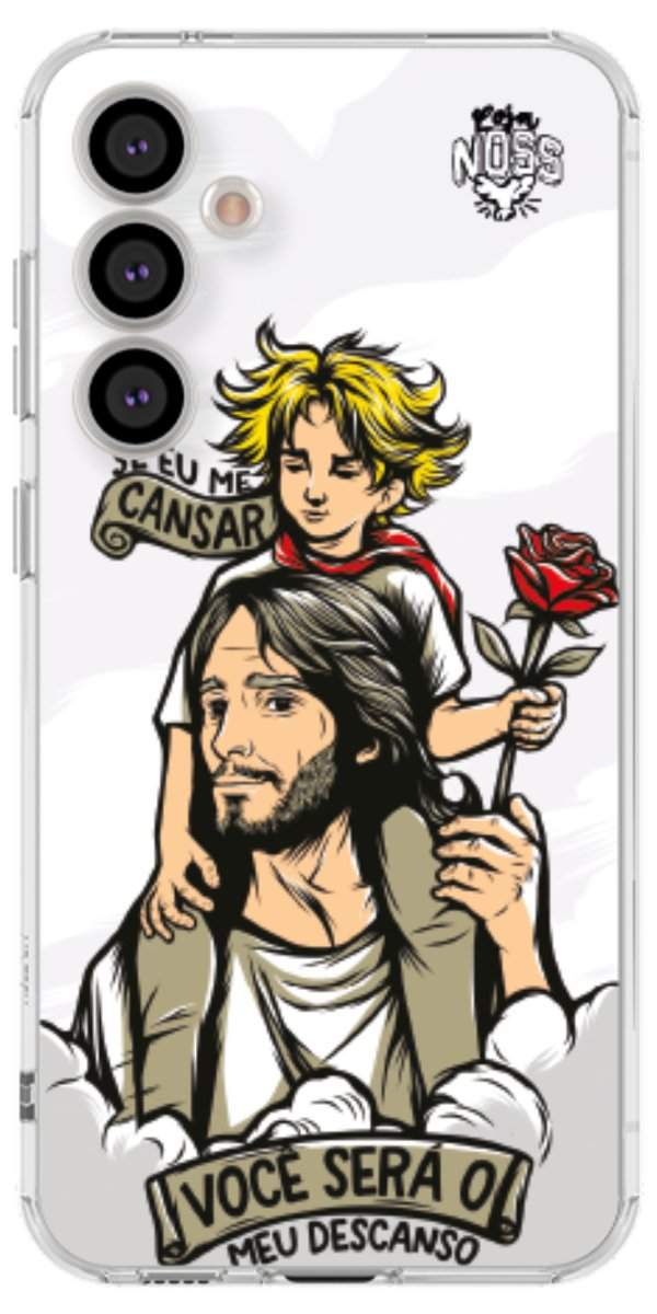 Capinha para Celular Jesus é Meu Descanso