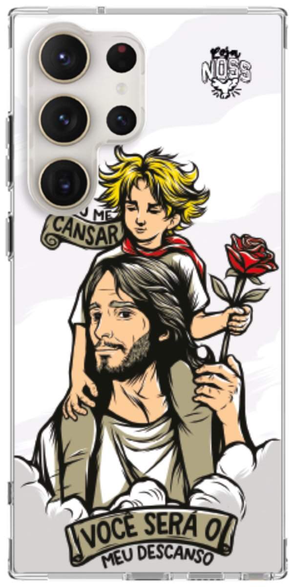 Capinha para Celular Jesus é Meu Descanso
