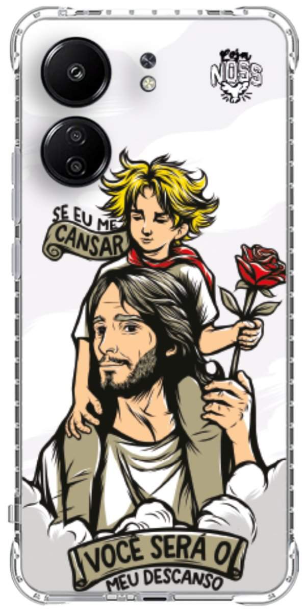 Capinha para Celular Jesus é Meu Descanso