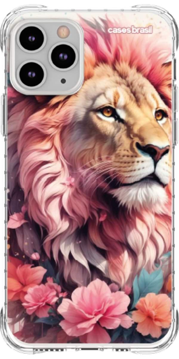 Capinha para Celular Leão Floral