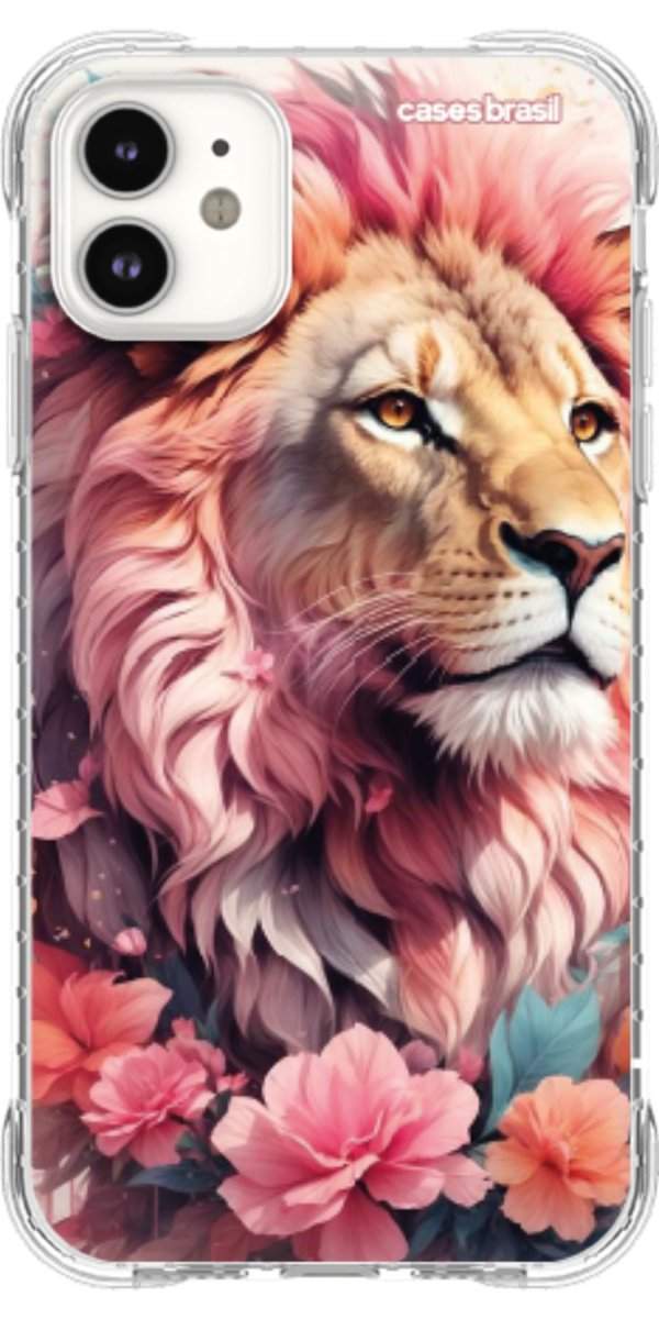 Capinha para Celular Leão Floral