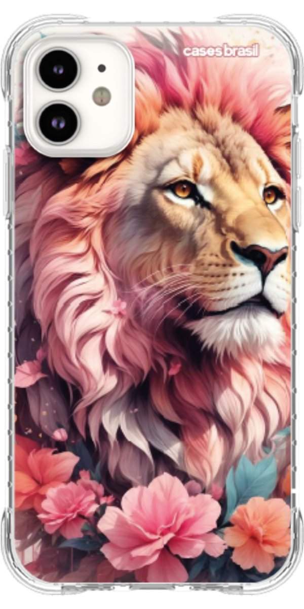 Capinha para Celular Leão Floral