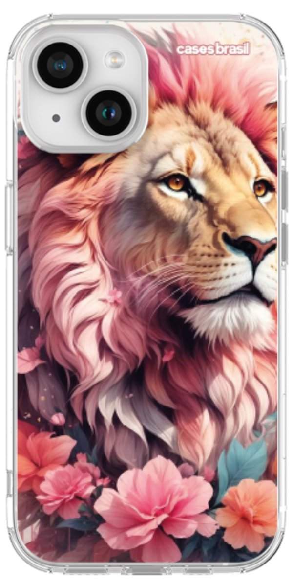Capinha para Celular Leão Floral