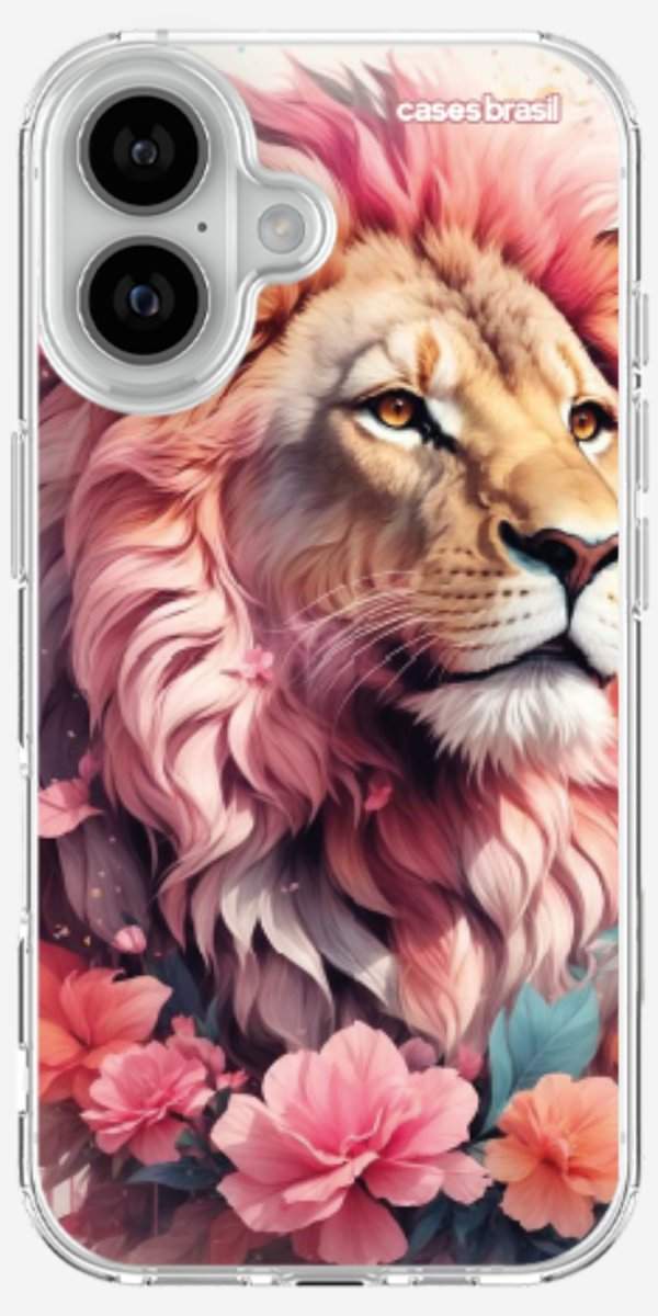 Capinha para Celular Leão Floral