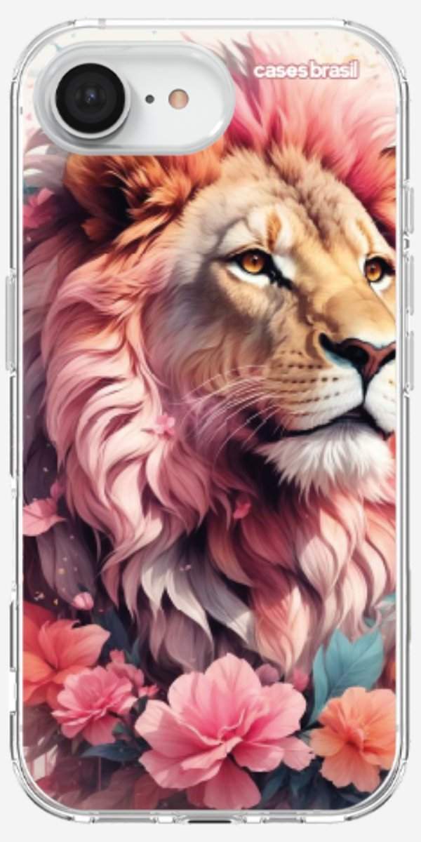 Capinha para Celular Leão Floral