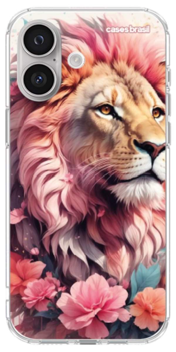 Capinha para Celular Leão Floral