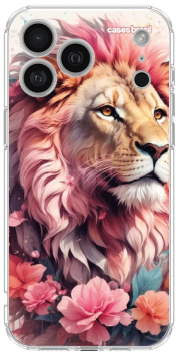 Capinha para Celular Leão Floral