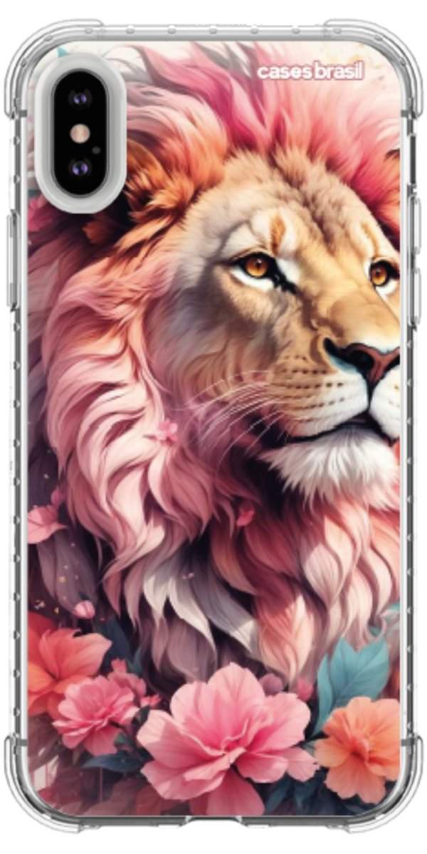 Capinha para Celular Leão Floral