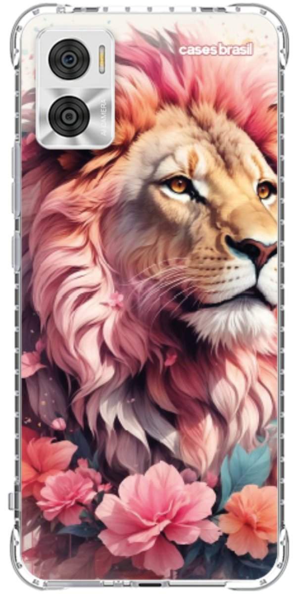 Capinha para Celular Leão Floral