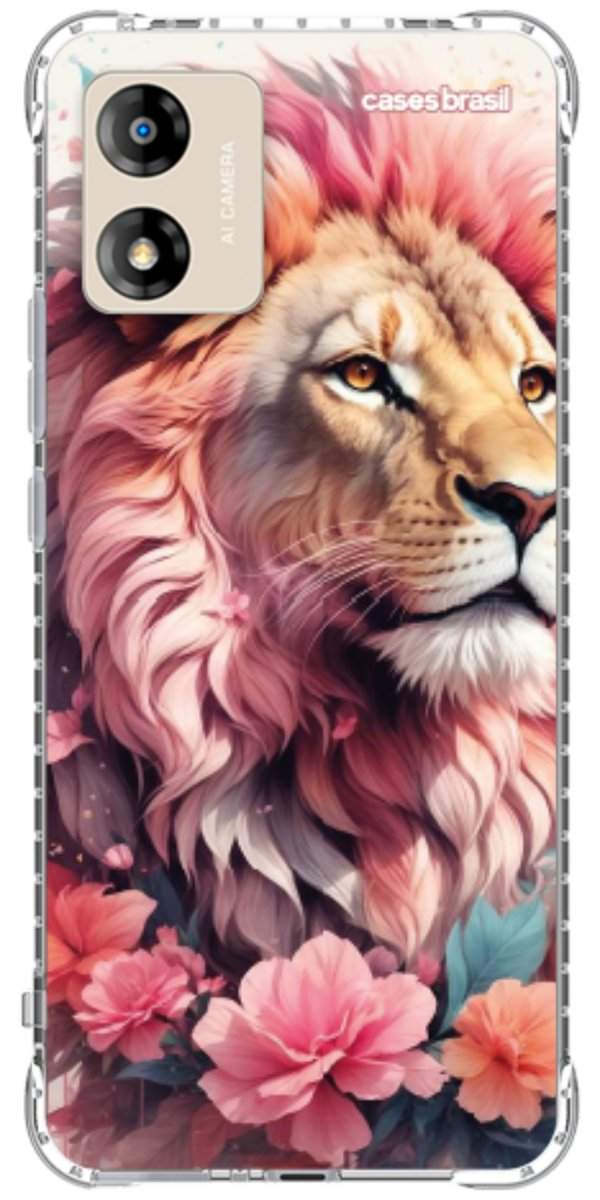 Capinha para Celular Leão Floral