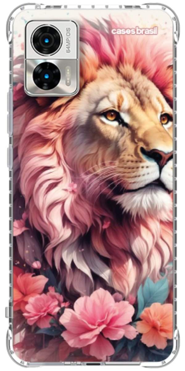 Capinha para Celular Leão Floral