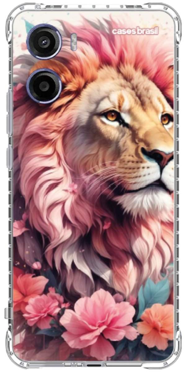 Capinha para Celular Leão Floral