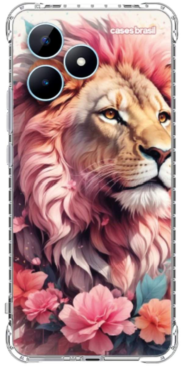 Capinha para Celular Leão Floral