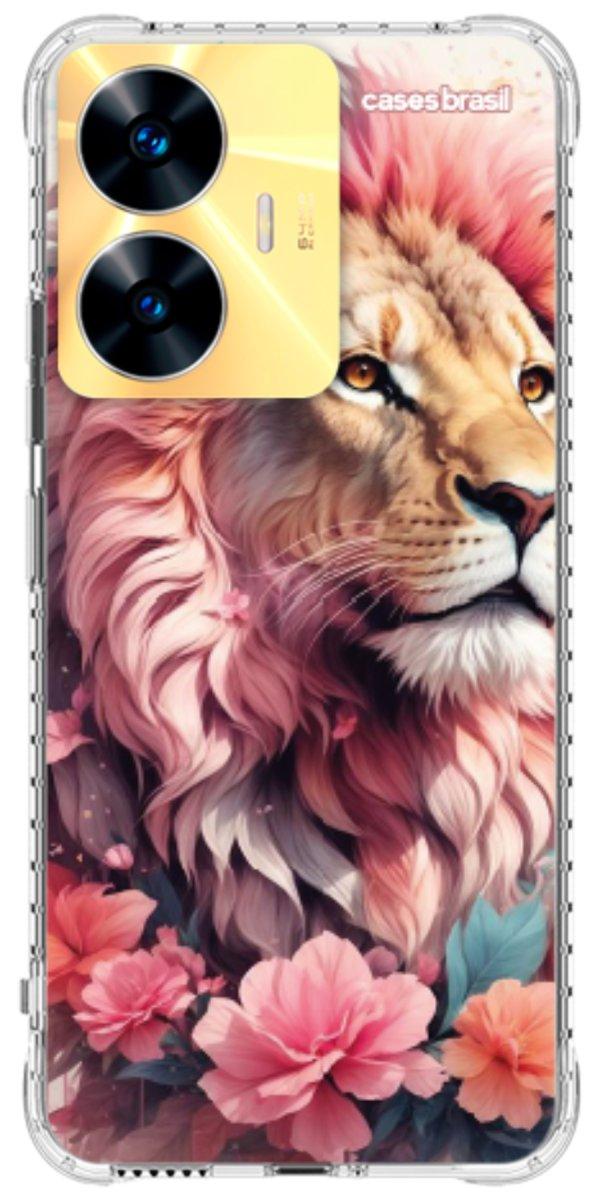 Capinha para Celular Leão Floral