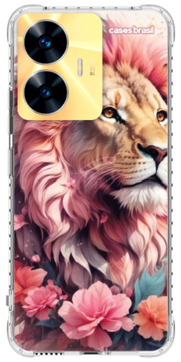 Capinha para Celular Leão Floral