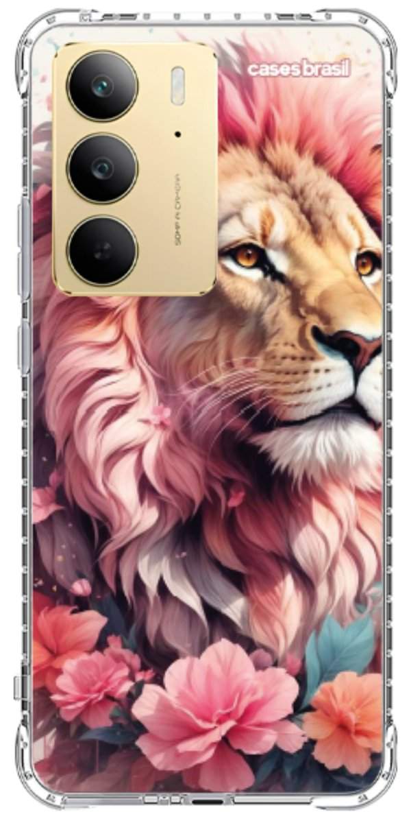 Capinha para Celular Leão Floral