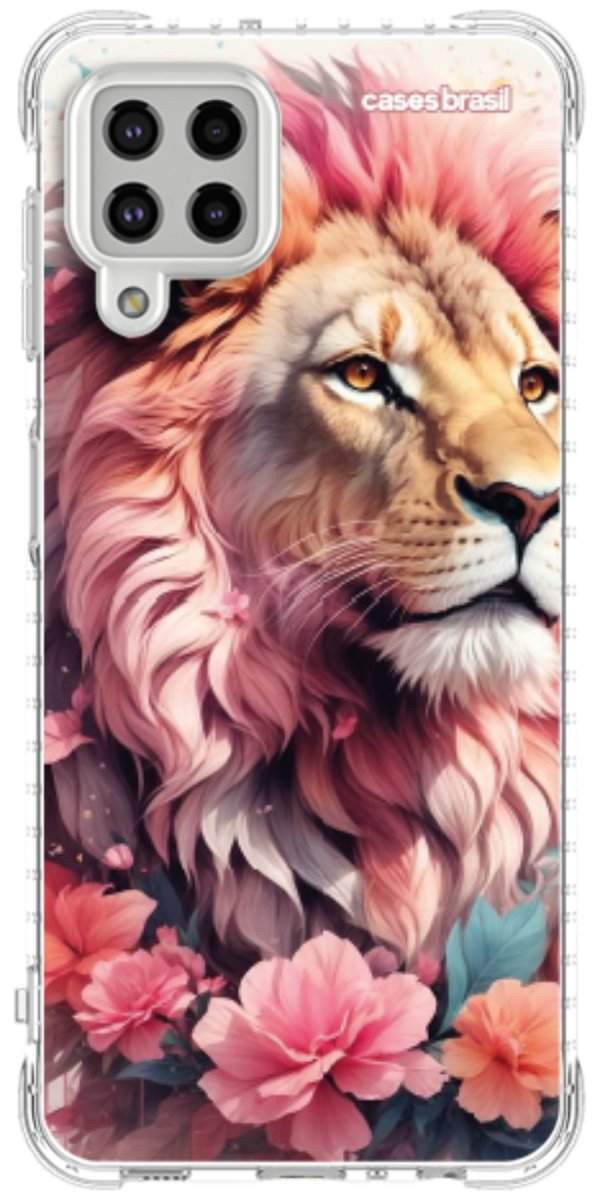 Capinha para Celular Leão Floral