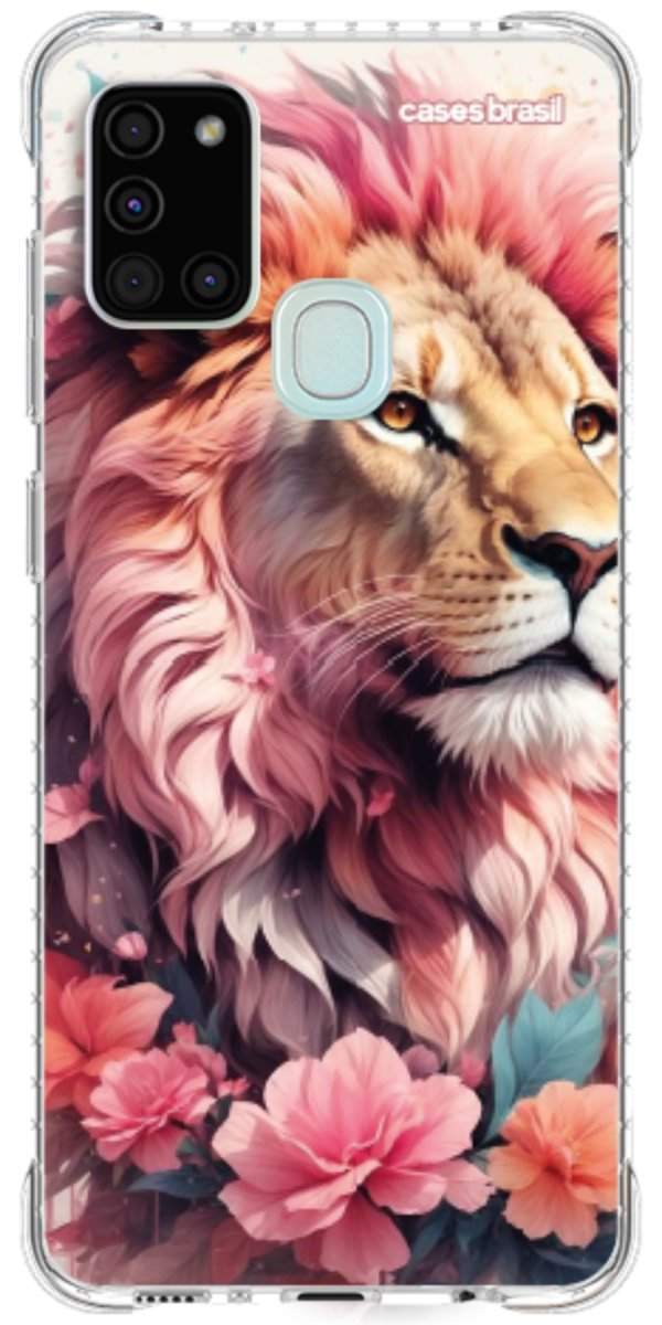 Capinha para Celular Leão Floral