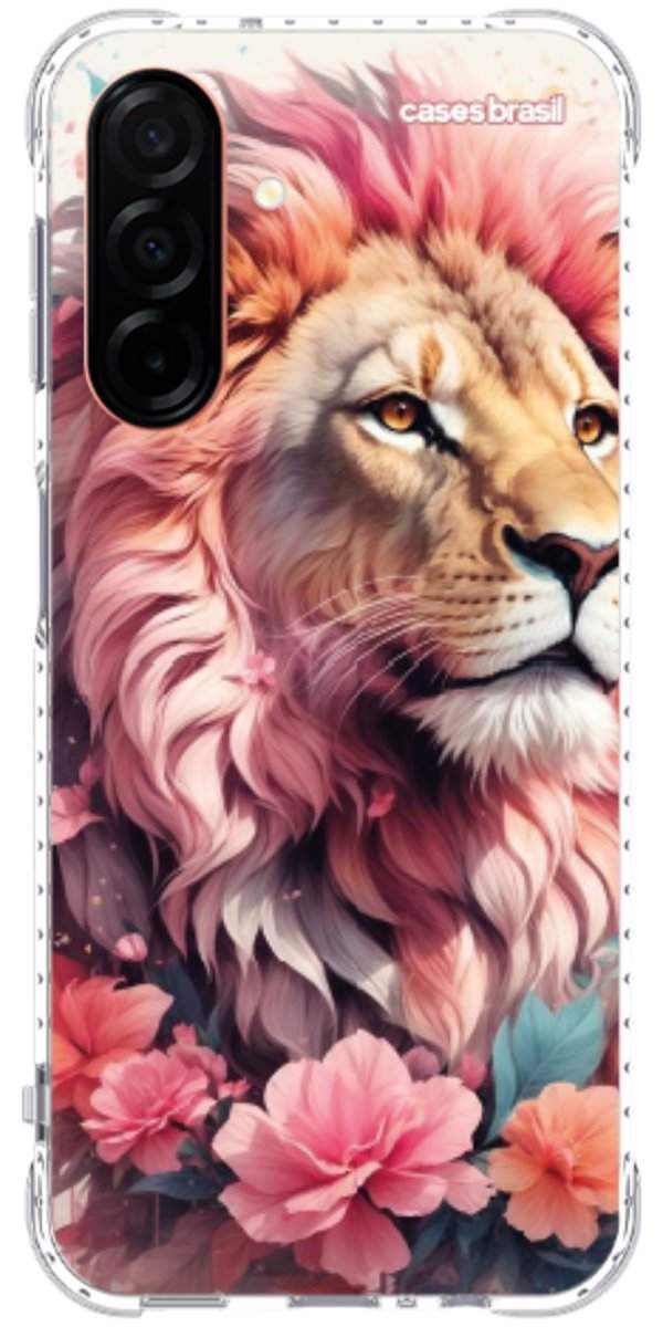 Capinha para Celular Leão Floral