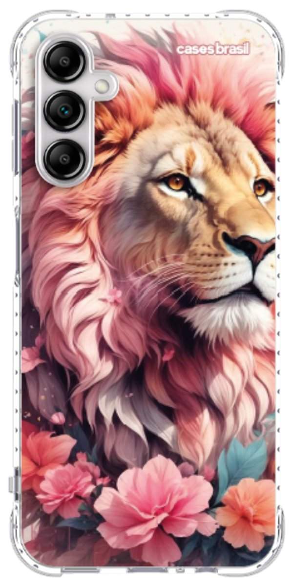 Capinha para Celular Leão Floral