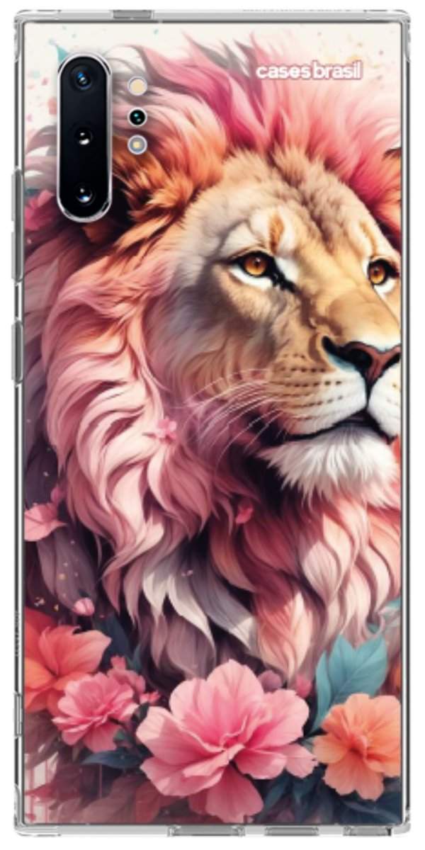 Capinha para Celular Leão Floral