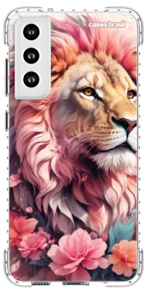 Capinha para Celular Leão Floral