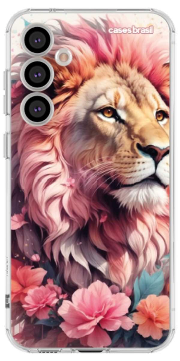 Capinha para Celular Leão Floral