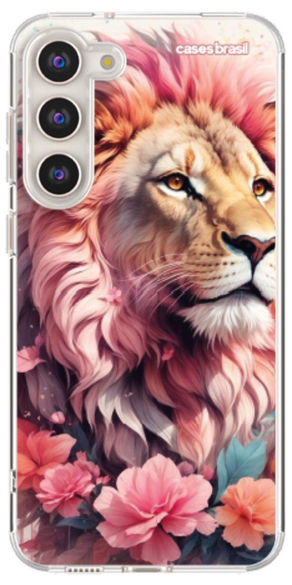 Capinha para Celular Leão Floral